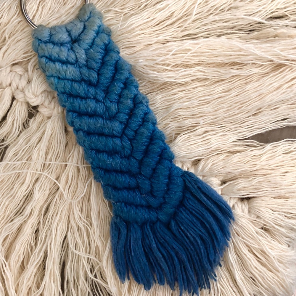 Fishtail Macrame Keychain